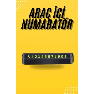 Araç Park Numaratörü Tüm Araçlara Uyumlu Araba Numaralık