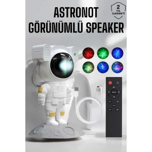 Astronot Görünümlü Projeksiyon Speaker Taşınabilir
