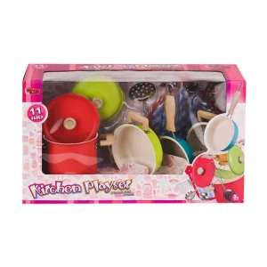 ATF-3815-7A Renkli Tencere Tava Seti 11 Parça -Vardem Oyuncak