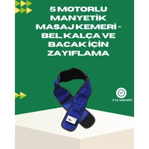Bölgesel Masaj ve Sıkılaştırma Kemeri Fişli Kullanım