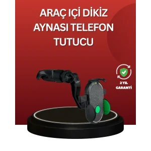 Ayarlanabilir Kıskaçlı Dikiz Aynası Telefon Tutucu Tüm Telefonlarla Uyumlu