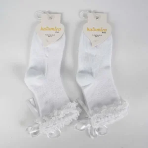  Ayçıl Aks. Kız Soket Çorap K22230 Beyaz