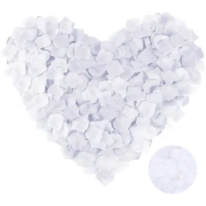 Beyaz Renk Gül Yaprağı - 1 Paket 100 Adet