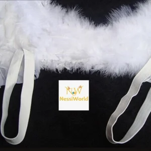 Beyaz Renkli Orta Boy Çocuk Melek Kanadı 30x45 cm