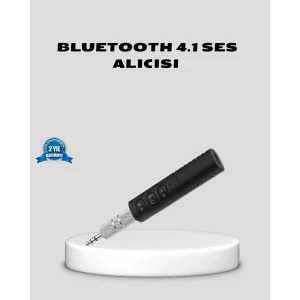 Bluetooth 4.1 Müzik Alıcısı 3.5mm Aux Girişli Mini Kablosuz Adaptör