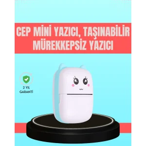 Bluetooth Bağlantılı Mini Termal Yazıcı Öğrenci ve Ofis İçin