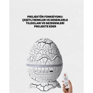 Bluetooth Hoparlör Özellikli 7 Renkli Gece Aydınlatması