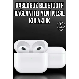Bluetooth Kulaklık 3.Nesil Kablosuz Uzun Pil Ömrü Dokunmatik Kontrol