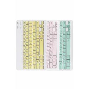 Bluetooth Şarj Edilebilir Mini Q Klavye Kablosuz Taşınabilir