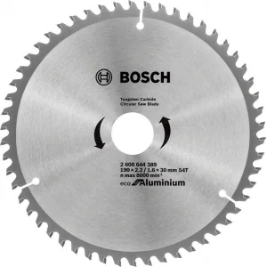 Bosch Alüminyum Daire Testere Bıçağı 190x30 mm 54 Diş