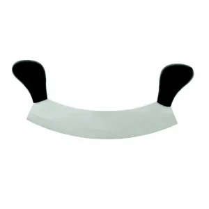 Bursa Paslanmaz Çift Saplı Pizza Satır, Zırh Bıçağı 25 Cm