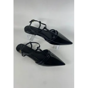 Canca Siyah Rugan Babet Ayakkabı