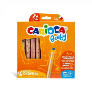 Baby 3 in 1 Jumbo Ahşap Gövdeli Boya Kalemi 10lu