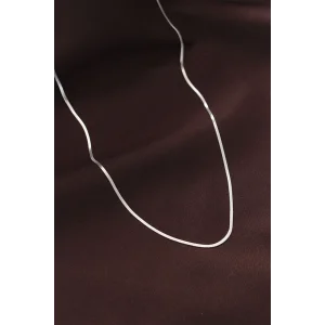 Çelik Gümüş Renk 60 cm İnce İtalyan Zincir Kolye