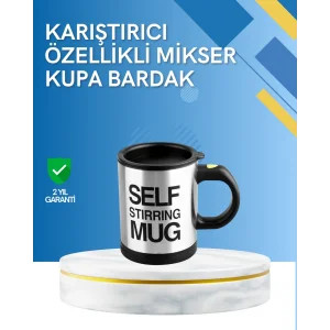 Çift Katmanlı Termos Özellikli Karıştırma Motorlu Kupa