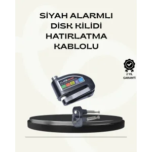 Çift Modlu 110dB Alarmlı Disk Kilidi Suya Dayanıklı