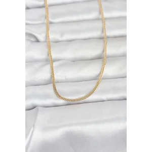 CM 14K Gold Renk Dolgun Zincir Model 60 cm Kadın Kolye