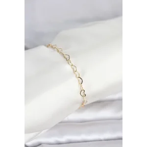 CM 14K Gold Renk Kalpli Zincir Model Kadın Bileklik