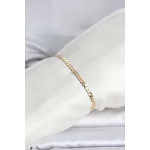 CM 14K Gold Renk Zincirli Model Kadın Bileklik