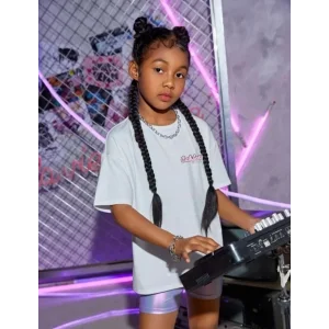 Çocuk Unisex Baskılı T-Shirt - Beyaz