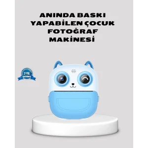 Çocuklar İçin Dijital Kamera Termal Yazıcı 48MP Çift Kamera 1300mAh Batarya