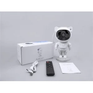 Çocuklara Özel Projeksiyon Astronot Lamba Speaker Sevimli