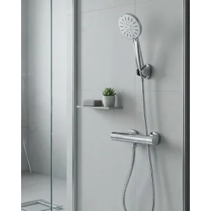 Çok Fonksiyonlu 4 Modlu El Duşu Başlığı Krem Duş Seti Spiral Hortumlu