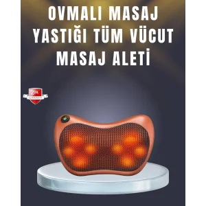 Çok Fonksiyonlu Boyun Bel Sırt Masaj Yastığı Araç İçi Uyumlu