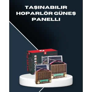 Çok Fonksiyonlu Solar Radyo Bluetooth USB SD Kartlı Taşınabilir Hoparlör