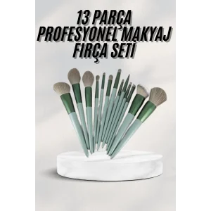 Dayanıklı Makyaj Fırçası Seti 13 Parça Yumuşak Kıllı Fırçalar Allık Fondöten Far Fırçası