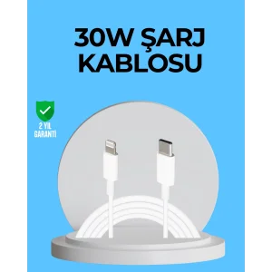 Dayanıklı TPE Lightning Kablo – 30W Hızlı Şarj ve Veri Transferi