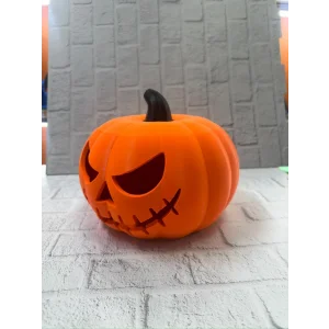 Dekoratif Balkabağı Şekerlik 21×15 cm Kapaklı Turuncu Kutu