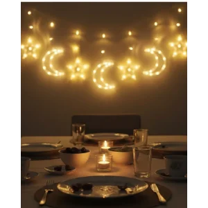 Dekoratif Büyük Ay Yıldız Ramazan Led Işık