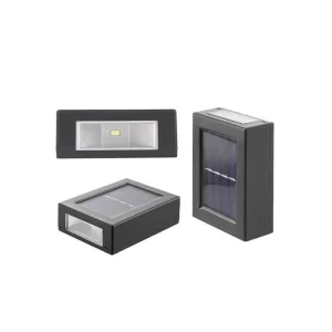 Dekoratif Duvar Lambası Solar Güneş Enerjili Bahçe Aydınlatması