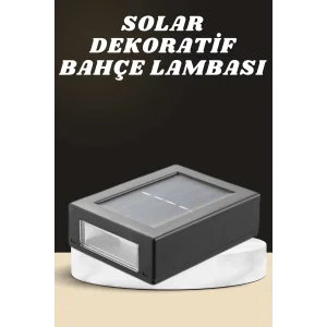 Dekoratif Duvar Lambası Solar Güneş Enerjili Bahçe Aydınlatması
