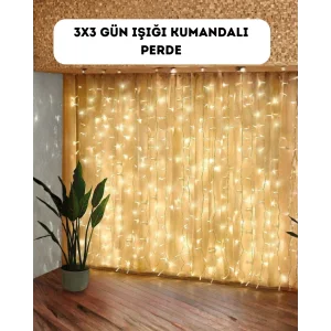 Dekoratif Perde Peri Led Günışığı Renk 8 Fonksiyonlu Işık