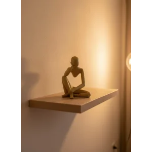Dekoratif Sarı İnsan Figürü Modern Masa ve Raf Süsü