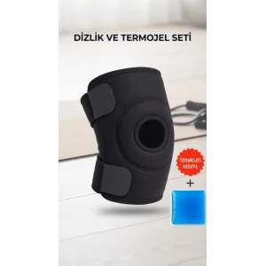 Destekli Diz Korsesi Çapraz Bağ Sporcu Termojel Hediyeli