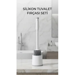 Deterjan Hazneli Ergonomik Silikon Tuvalet Fırçası