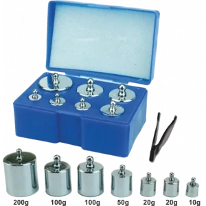 Diamond Terazi 8 Parça Ağırlık Paslanmaz Krom Gram Seti (300gr-200gr-100gr-50gr-20gr-10gr)