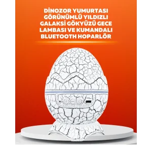 Dinozor Yumurtası Tasarımlı Projektörlü Gece Lambası