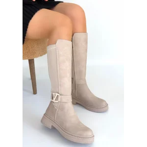 Diona Bej Nubuk Çizme