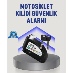 Disk Fren Kilidi Alarmlı Anti Hırsızlık Motosiklet Scooter Bisiklet
