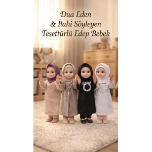 Dua Eden Tesettürlü Edep Bebek - Ramazan Temalı İslami Oyuncak