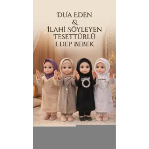 Dua Eden Tesettürlü Oyuncak Bebek, Müzikli Ramazan Edep Bebek