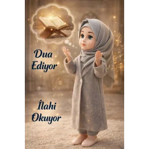 Dua Eden ve İlahi Söyleyen Tesettürlü Edep Bebek – Kapalı Muhafazakar Oyuncak