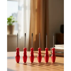 Düz ve Yıldız Başlıklı 7li Tornavida Seti Ergonomik Tutma