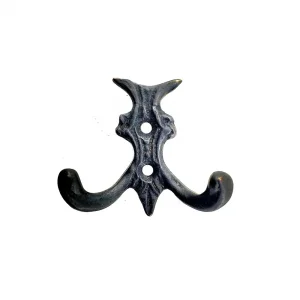 Eco Lounge Antika Tarz Dekoratif Pirinç Koç Çiftli Askı - 50x55mm, Oksit