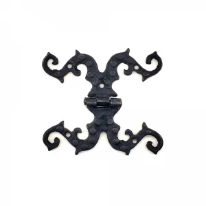 Eco Lounge Antika Tarz Dekoratif Pirinç Süslü Menteşe - 100x90 mm, Oksit