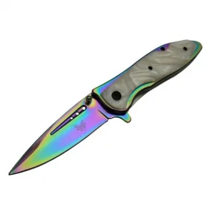 Eco Lounge Benchmade DA76-1 Çakı Renkli Sedef 20 cm Manuel, Kemerlikli